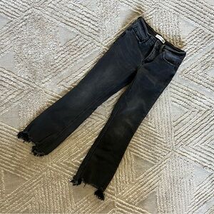 Flying Monkey Black Frayed Hem Jeans